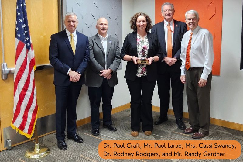 Dr. Paul Craft, Mr. Paul Larue, Mrs. Cassi Swaney, Dr. Rodney Rogers, and Mr. Randy Gardner
