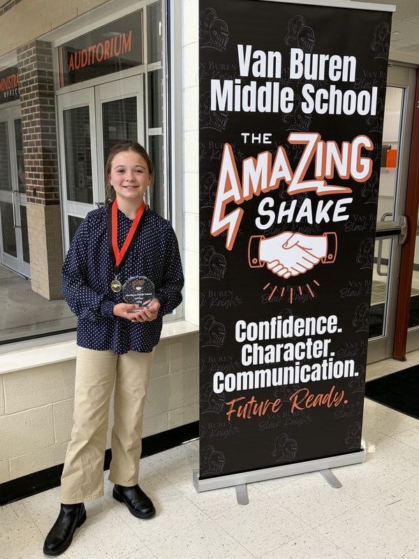 Sattler poses with her trophy