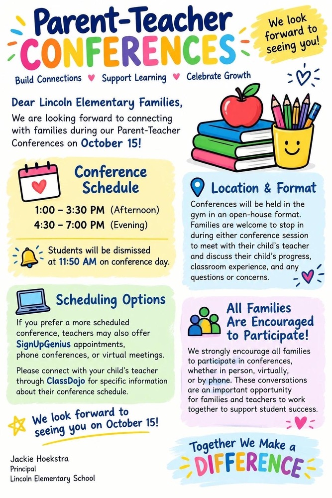 Lincoln Elementary Parent Teacher Conferences