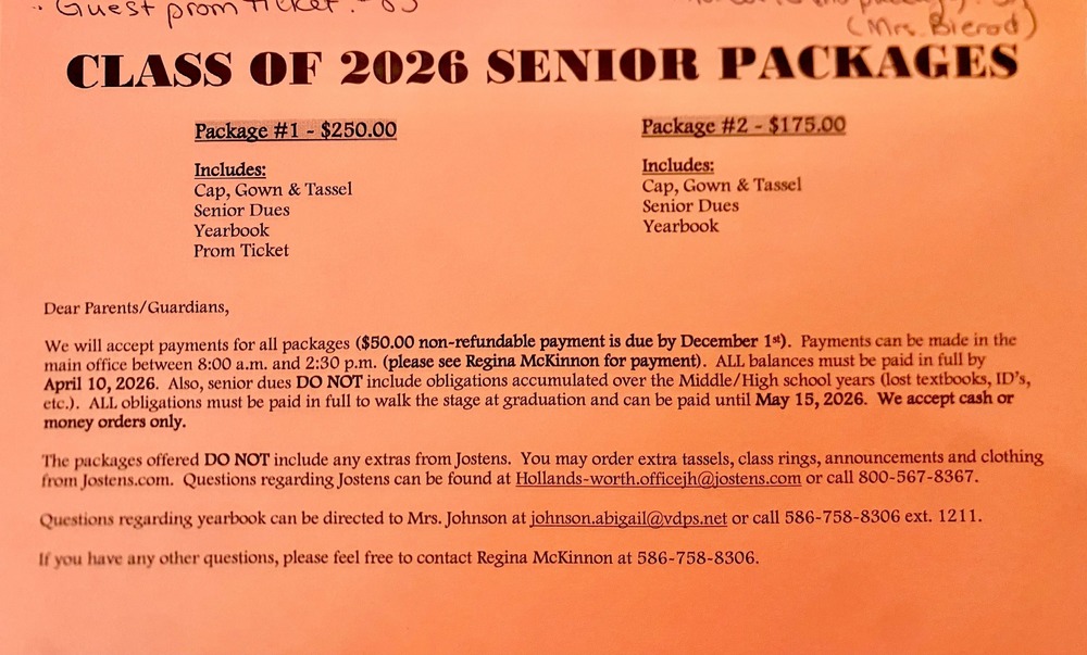 senior package