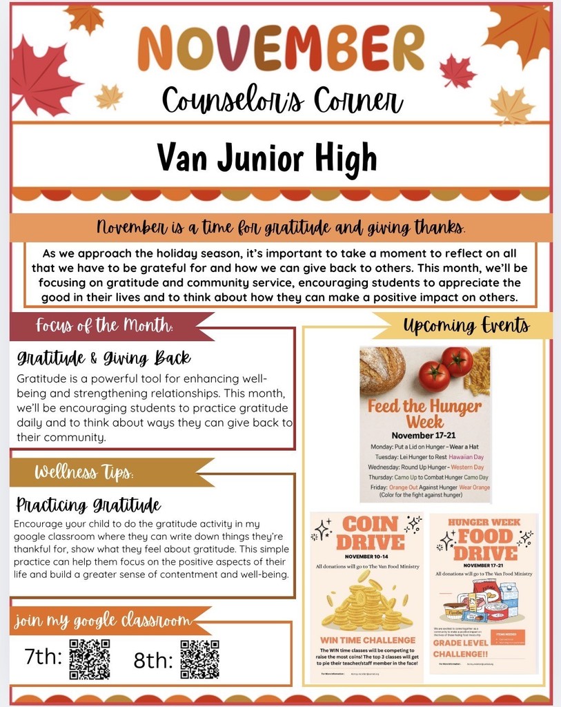 november counselors corner