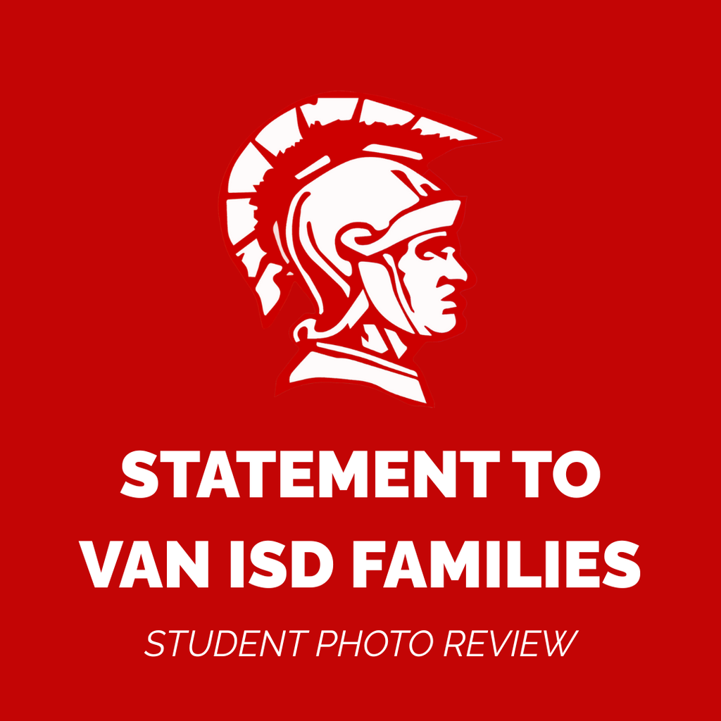 statement to van isd families student photo review