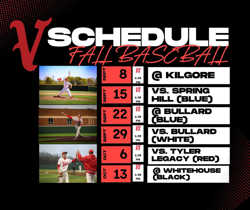 Fall Baseball Schedule for Vandal Baseball