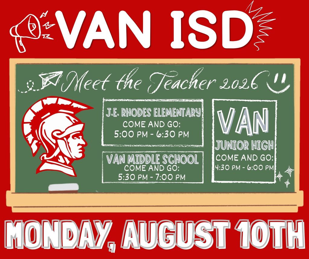 Van ISD Meet the Teacher 2026
