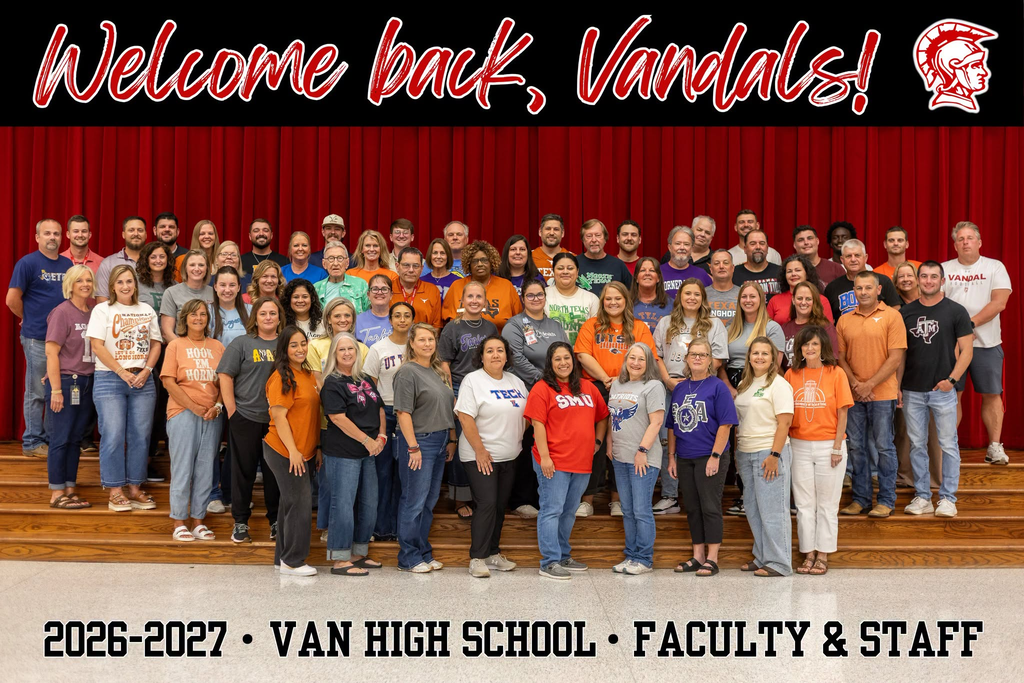 Welcome back, Vandals! 2026-2027 Van High School Faculty and Staff