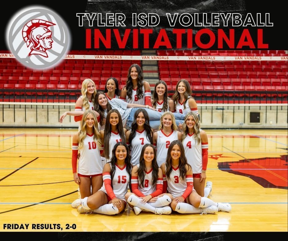 Tyler ISD Volleyball Invitation + team photo