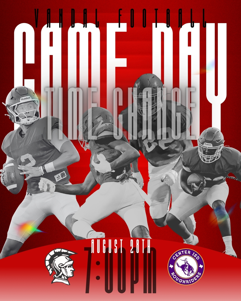 vandal football game day time change august 28th 7 PM