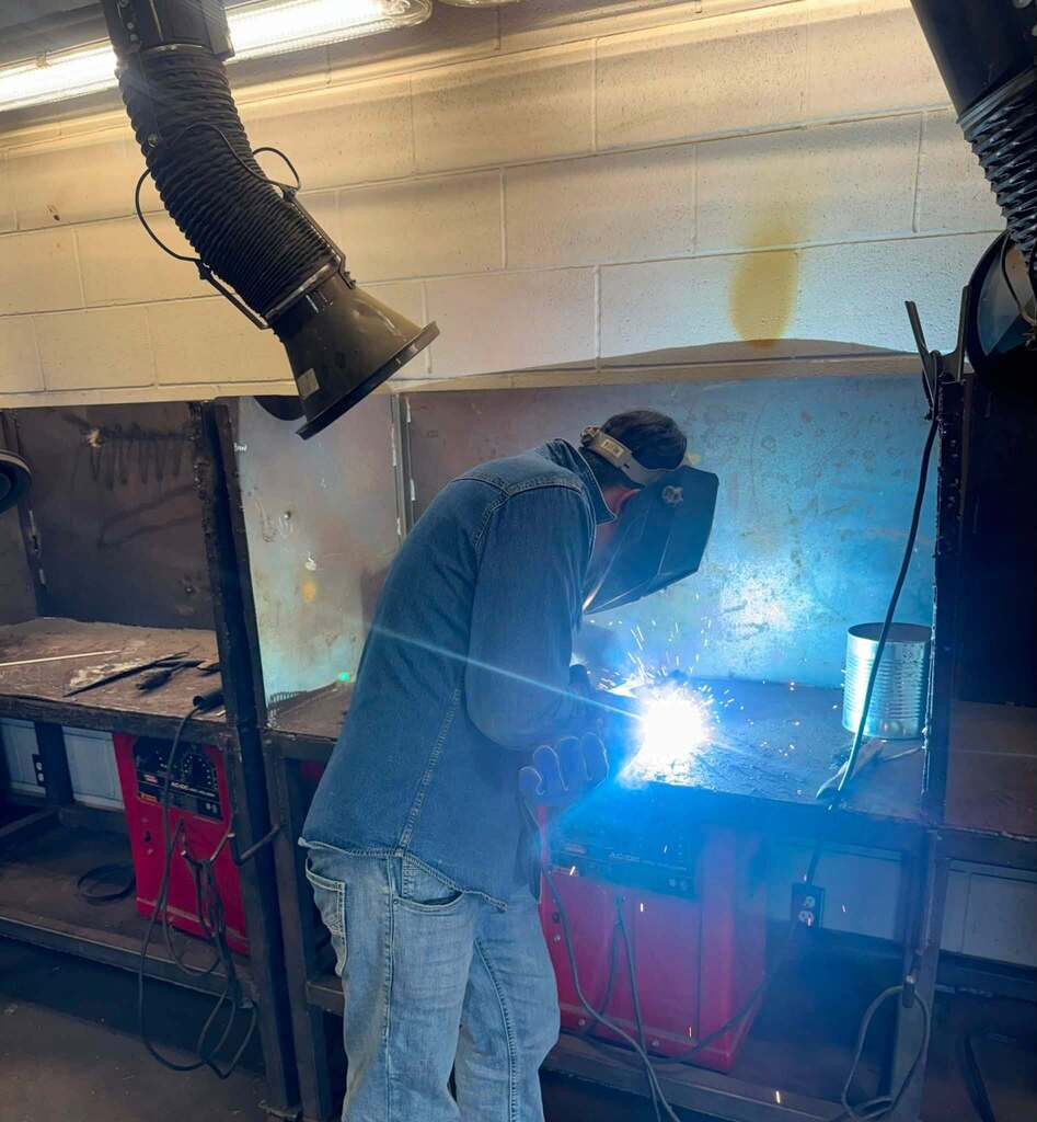 HIGH SCHOOL STUDENT WELDING
