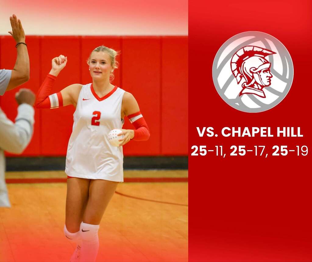 vs. Chapel Hill 25-11, 25-17, 25-19
