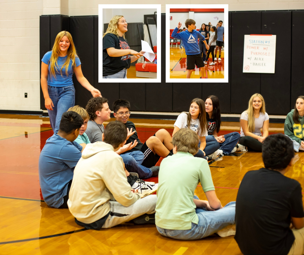 students in a gym playing games