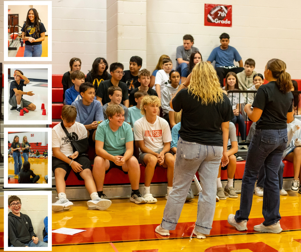 students in a gym playing games