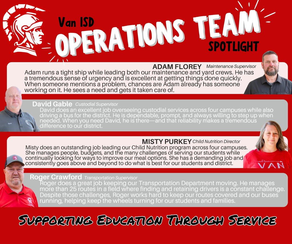 Van ISD Operations Team Spotlight 