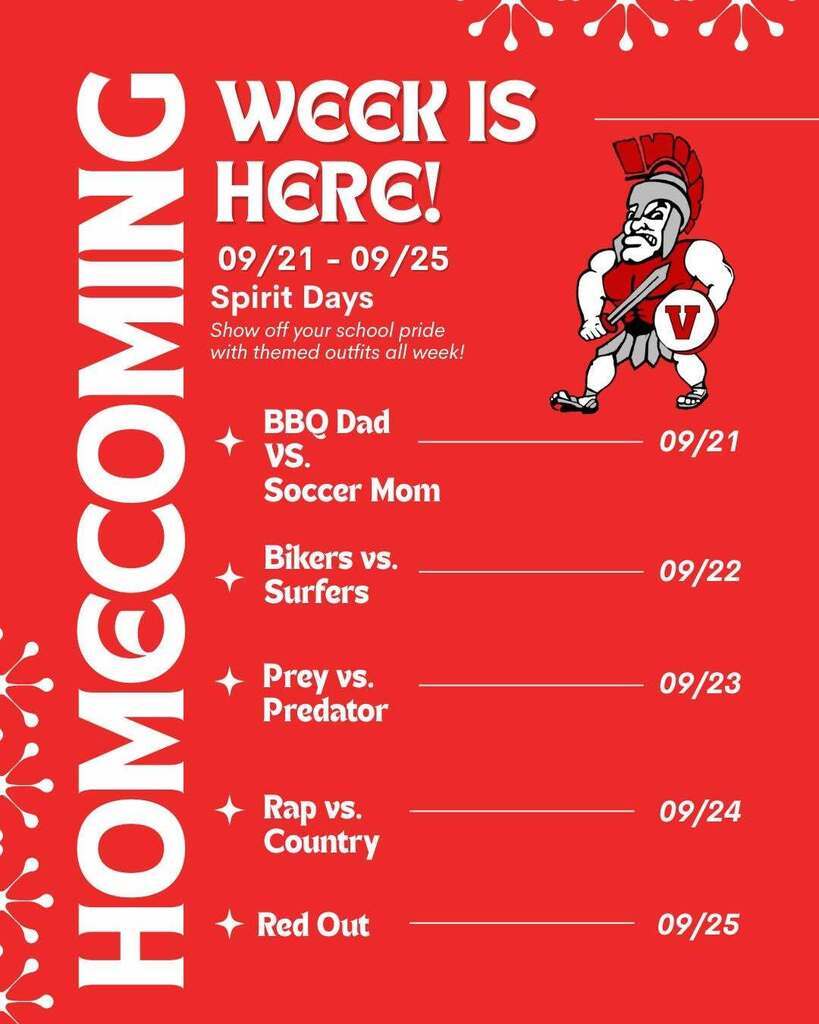 Homecoming week is here! 9/21-9/25