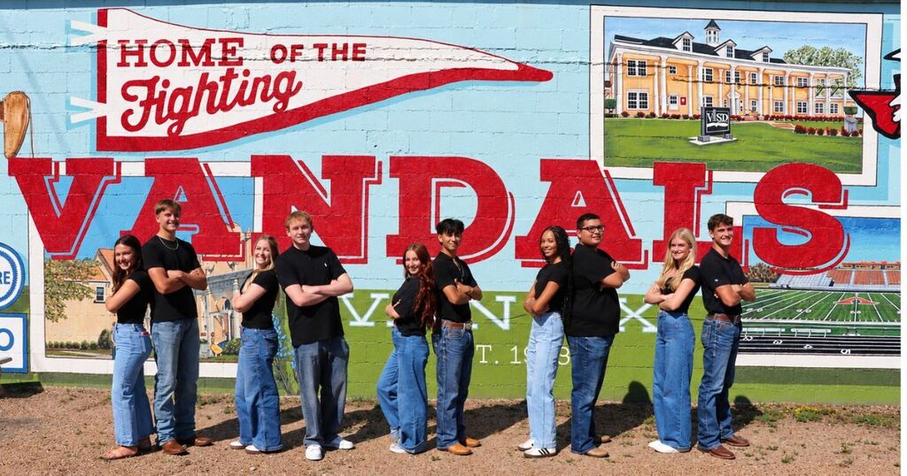 Van High School Homecoming court 5 girls 5 boys