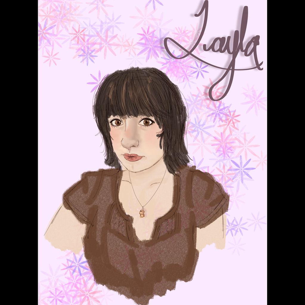 graphic design of a girl 