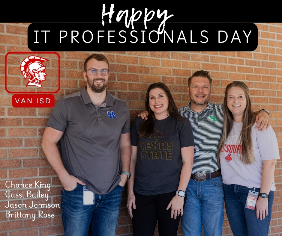 Happy IT Professionals Day Van ISD