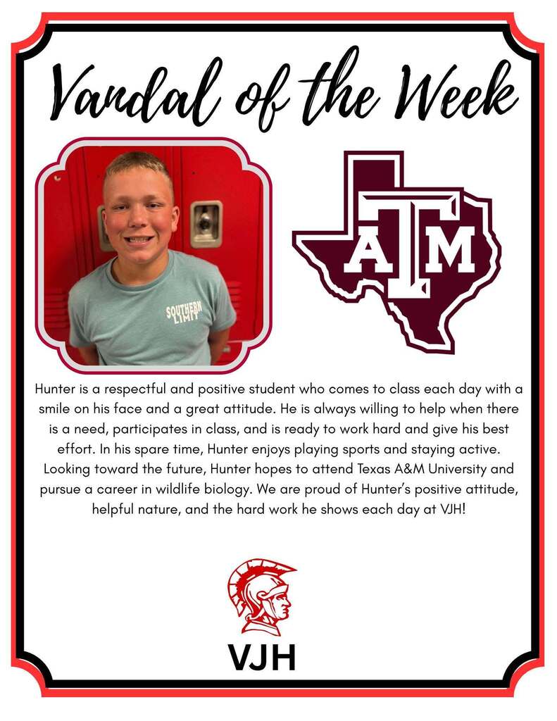 Vandal of the Week VJH