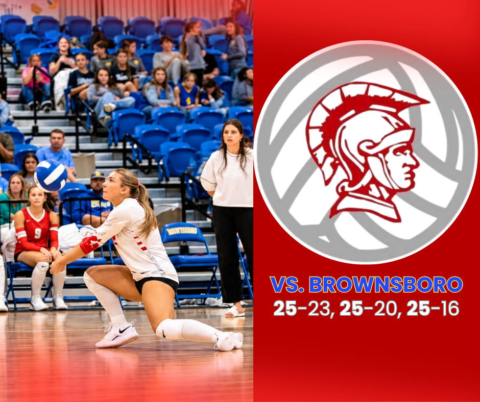 vs. Brownsboro 25-23, 25-20, 25-16