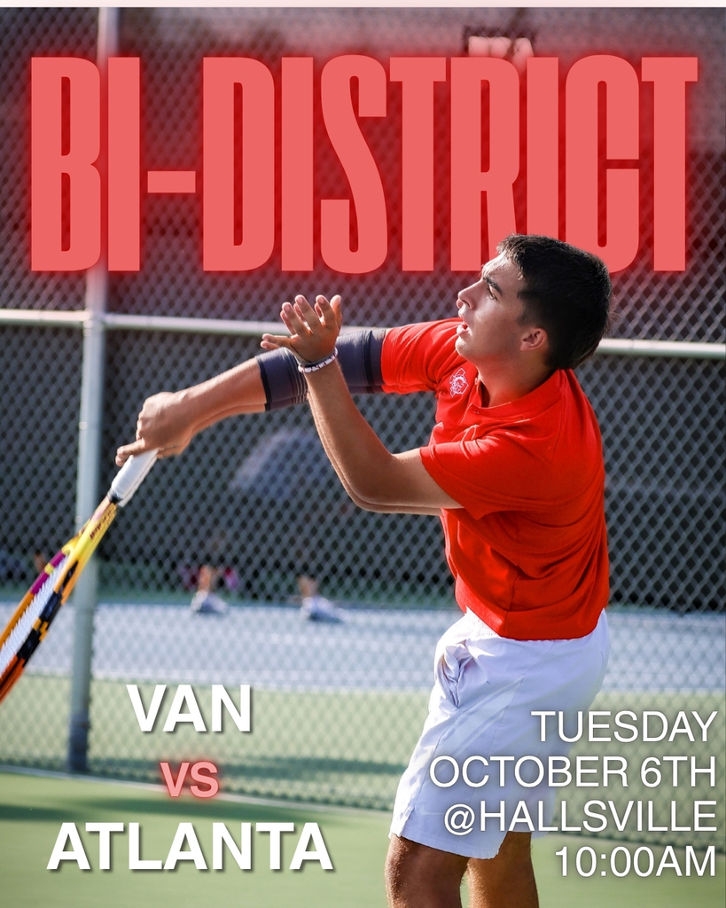 BI-DISTRICT VAN VS. ATLANTA TUESDAY OCTOBER 6TH @HALLSVILLE 10AM 