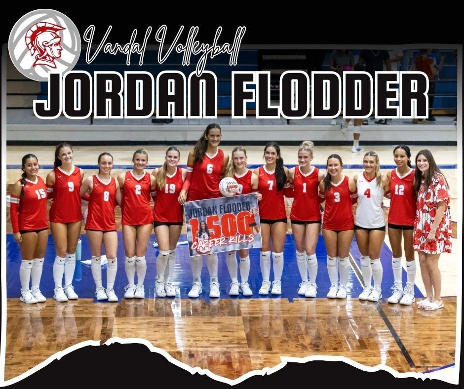 Vandal Volleyball Jordan Flodder 1500 career kills