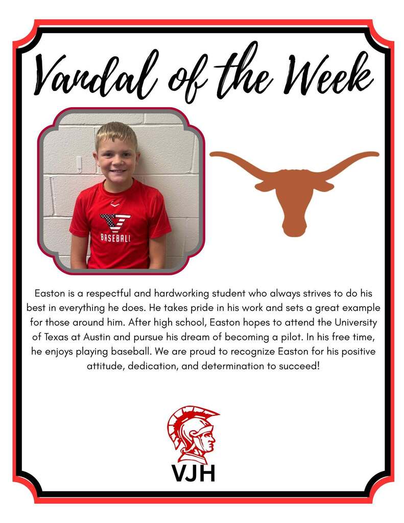 VANDAL OF THE WEEK EASTON BROWN