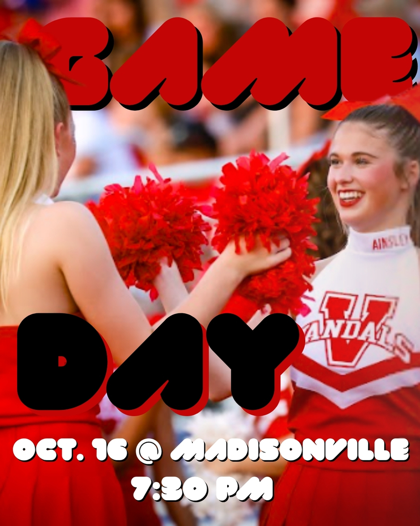 GAME DAY OCT 16 @ MADISONVILLE 7:30 PM
