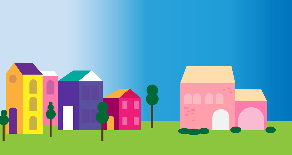 VHS VECTOR CITIES GRAPHIC DESIGN