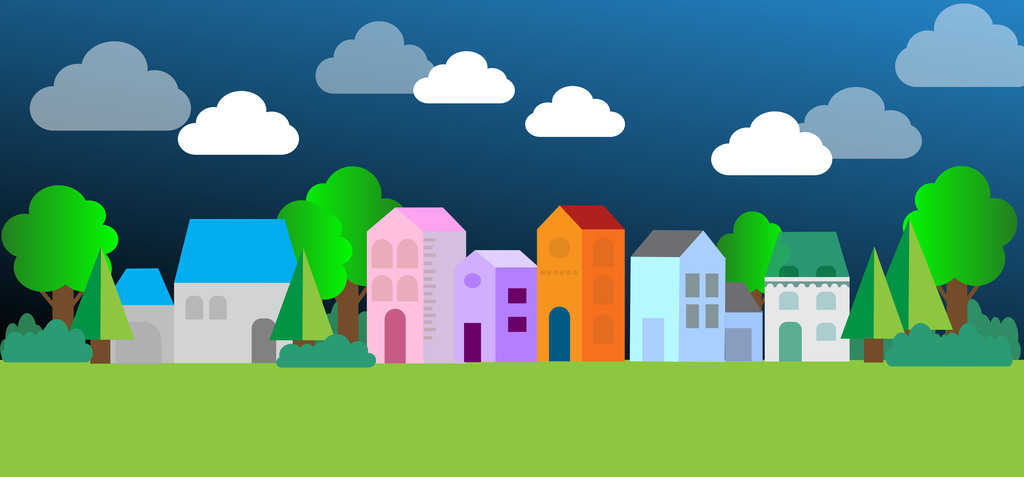 VHS VECTOR CITIES GRAPHIC DESIGN