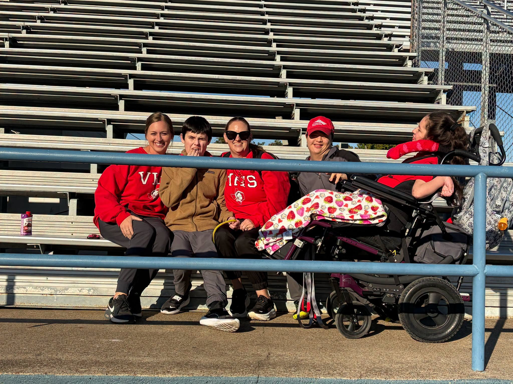 VAN HIGH SCHOOL STUDENTS AT BLUE AND GOLD GAMES IN BROWNSBORO