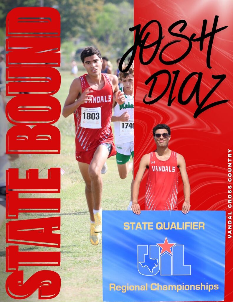 STATE BOUND JOSH DIAZ VANDAL CROSS COUNTRY 