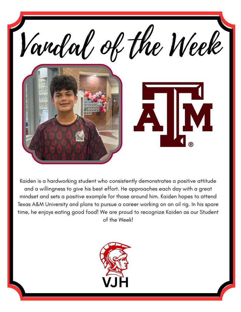 VJH VANDAL OF THE WEEK