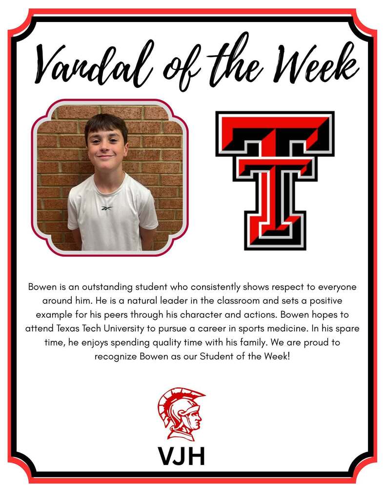 VJH VANDAL OF THE WEEK