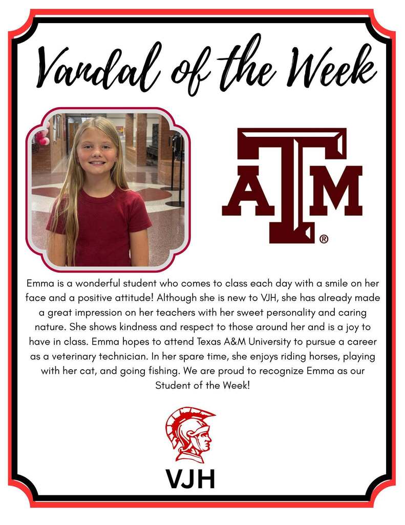 VJH VANDAL OF THE WEEK