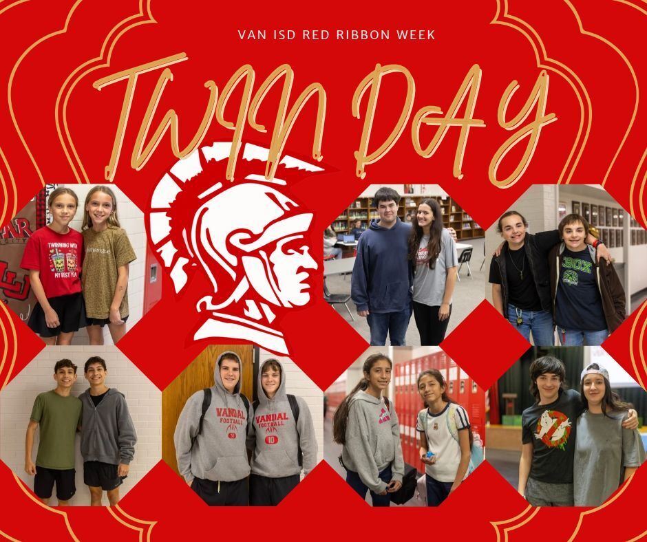 VAN ISD RED RIBBON WEEK TWIN DAY 