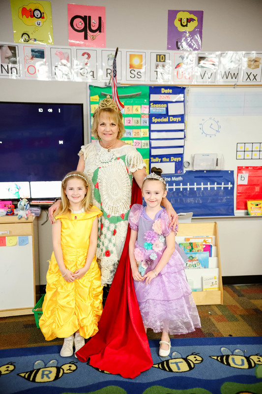 students having tea party