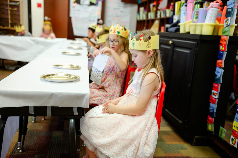 students having tea party
