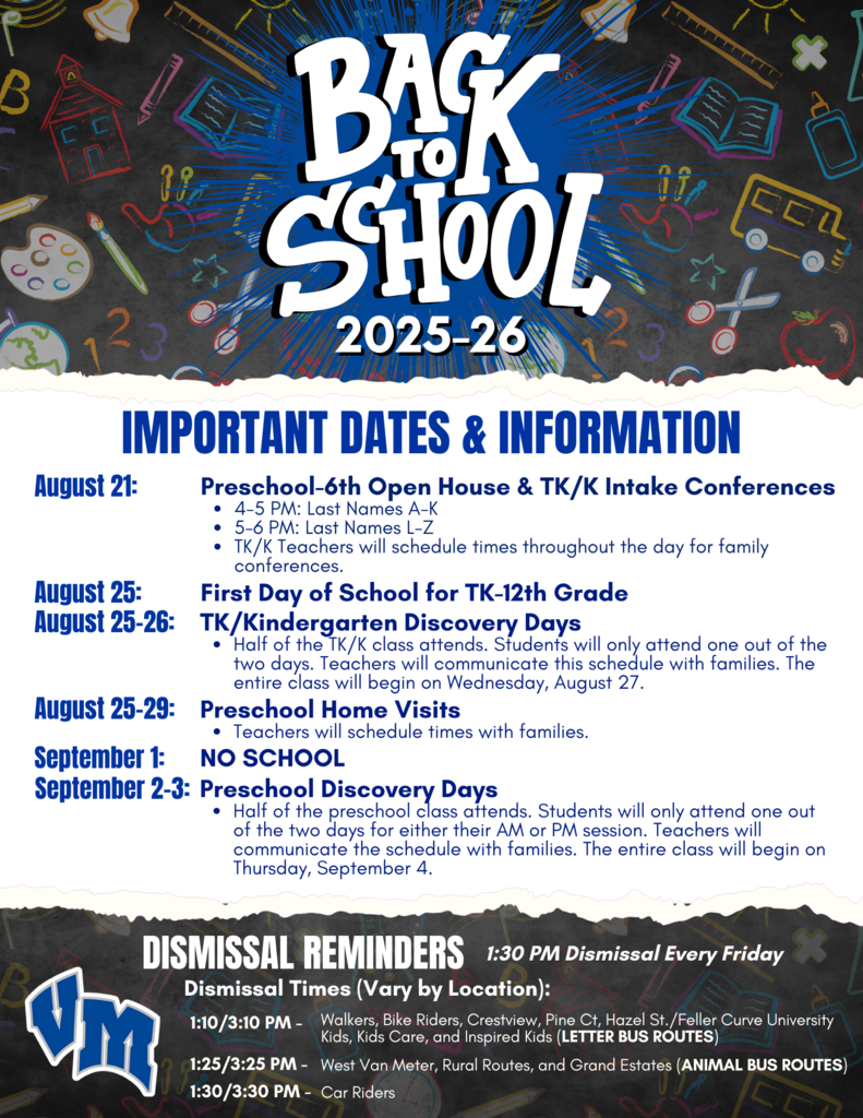2025-26 Back To School Info