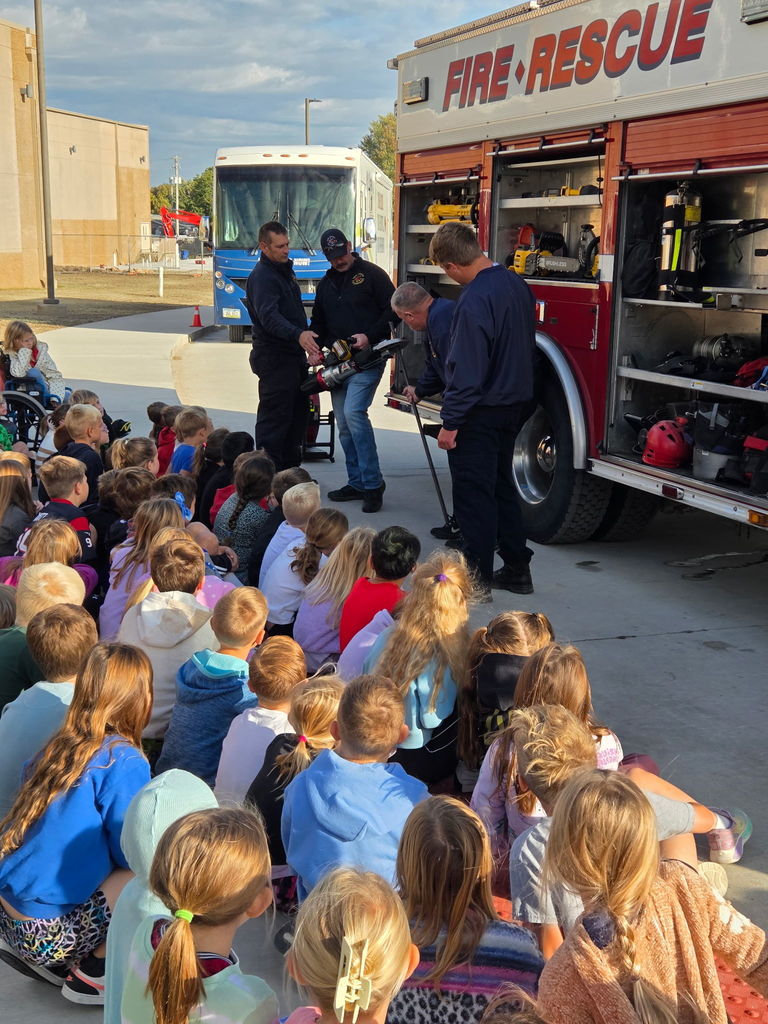 Van Meter Fire Department putting together a piece of equipment.