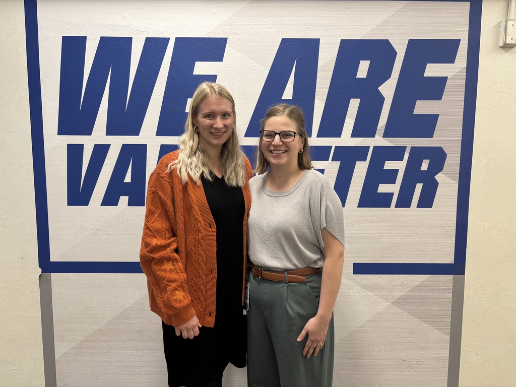 Guest speaker and one of our teachers smiling for the photo