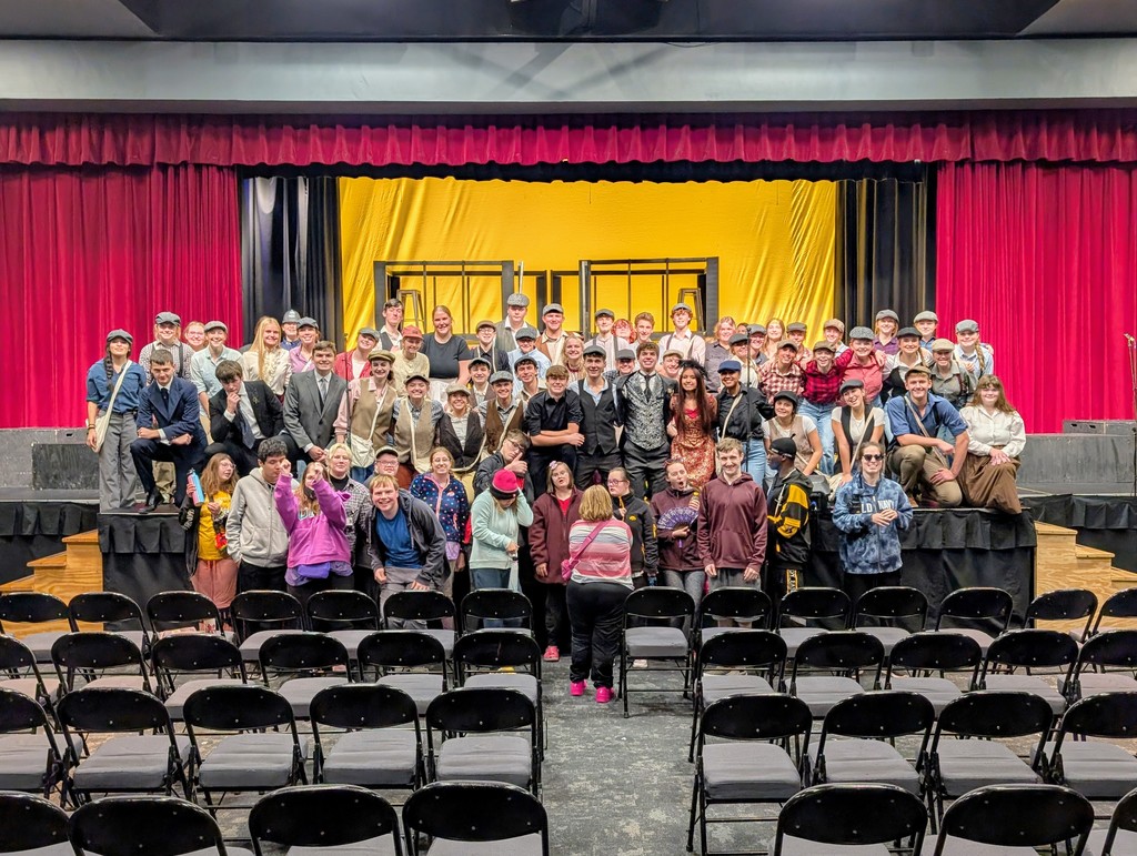 Students and guests after the dress rehearsal performance.