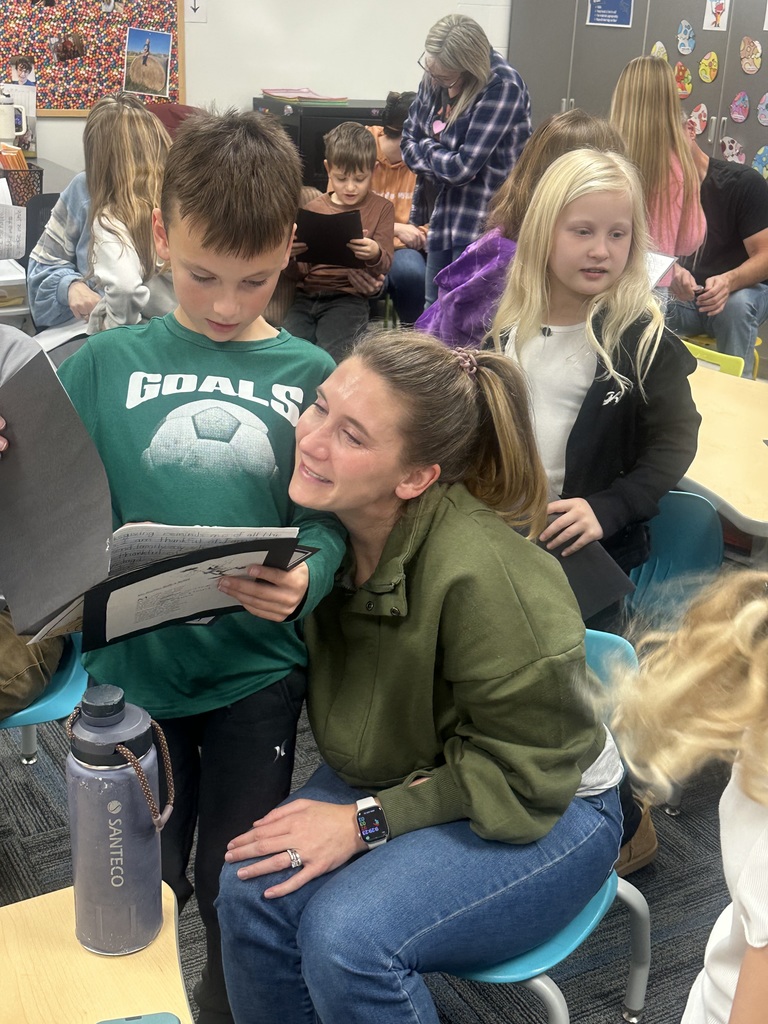 A student with their family member