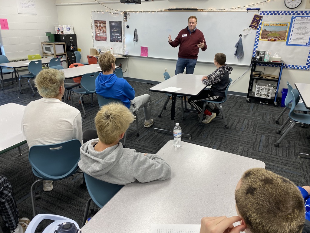 Andy Garman talking to the students in that session