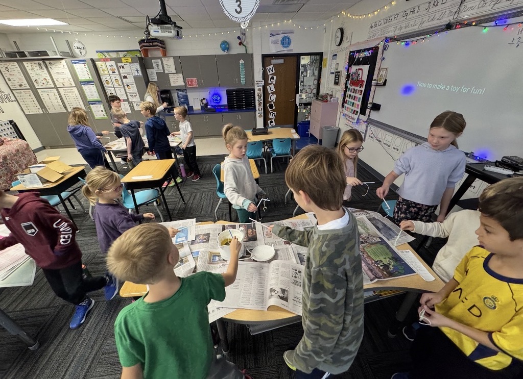 Students making candles