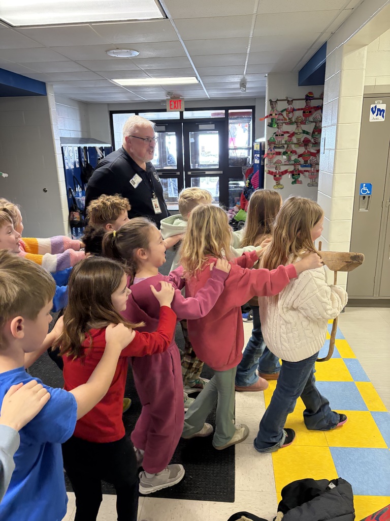 Students following the leader, like oxen did