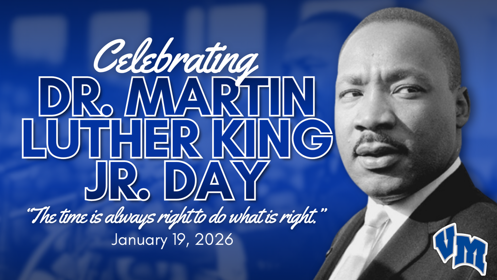 Graphic honoring Dr. Martin Luther King Jr. Day on January 19, 2026, with the quote, 'The time is always right to do what is right.'
