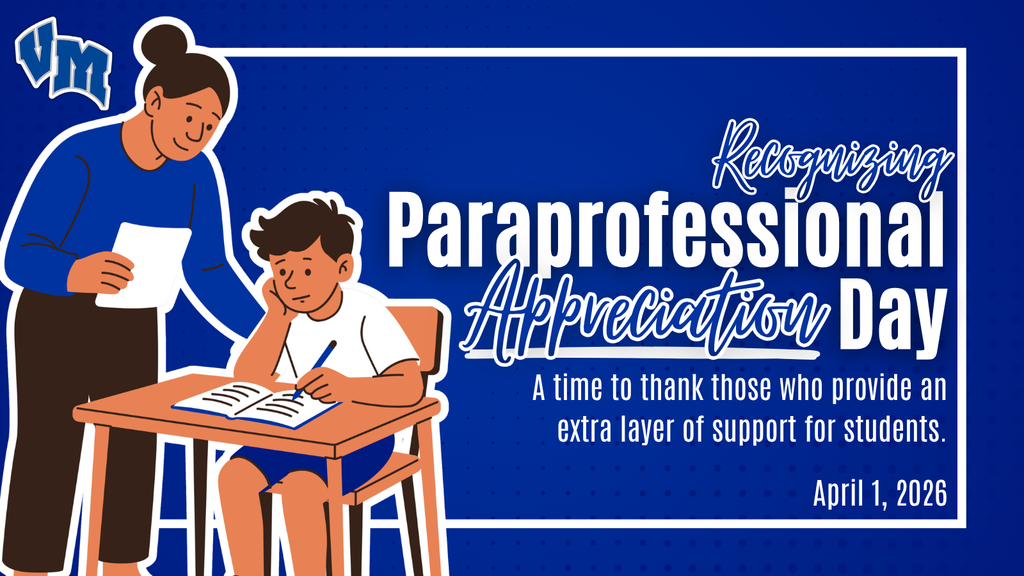 Teacher assisting a student with homework during Paraprofessional Appreciation Day on April 1, 2026.
