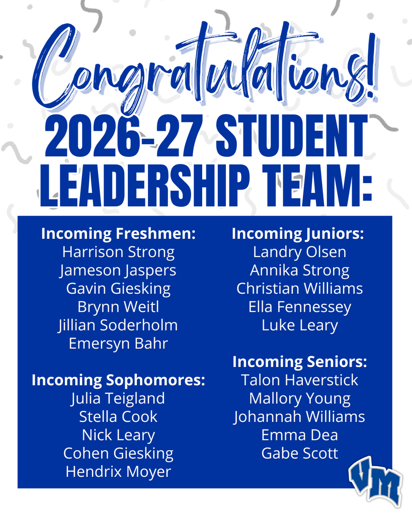 Congratulations, 2026-27 Student Leadership Team!