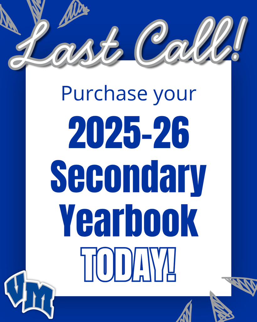 Final chance to buy the 2025-26 secondary school yearbook, order yours today.