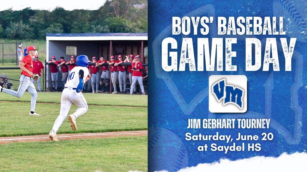 Baseball player in white and blue running toward home plate with opposing team in red watching from dugout during game day at Saydel HS.