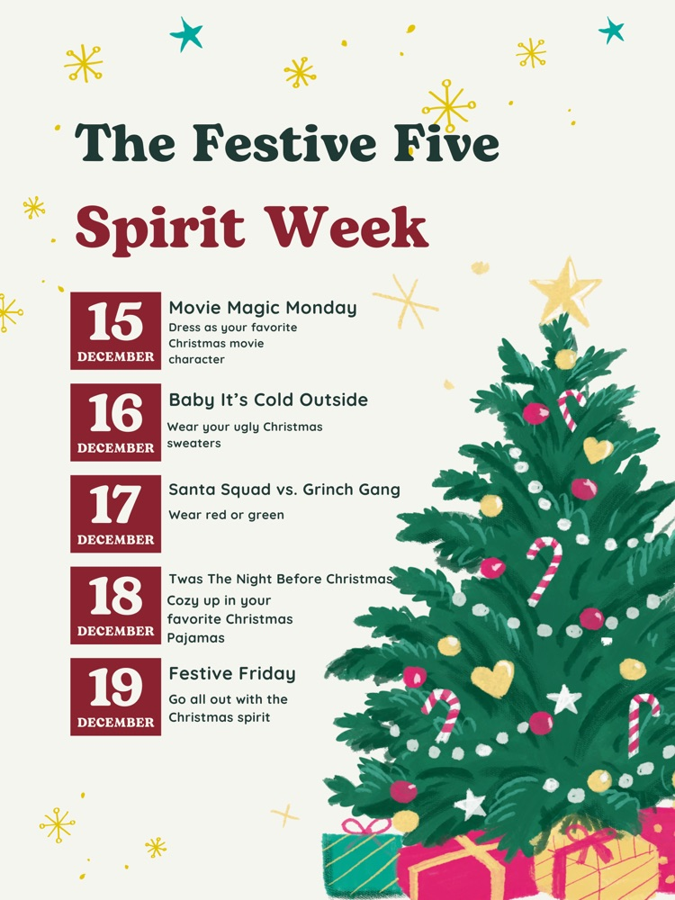 Festive Five Spirit Week
